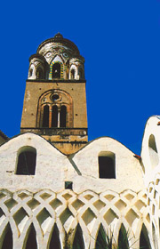 The bell tower of the Amalfi Cathedral 