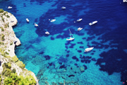 Sea colour of Capri