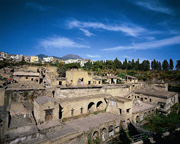 View of the ruins of Herculaneum