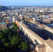 Arial view of the Vatican Museums