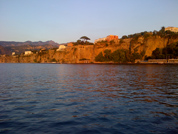 Sorrento coast in volcanic stone