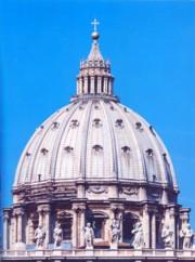 The majestic dome of St. Peter's