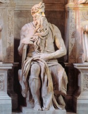 The famous Tomb of Pope Julius II by Michelangelo