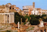 View of the Roman Forum from Via Sacra