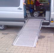 Minibus for disabled with specific ram