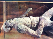 Plaster cast in Pompeii