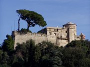 View of Castello Brown in Portofino