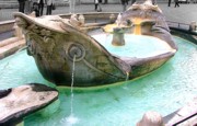 The Barcaccia Fountain in Piazza di Spagna