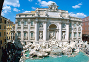  The famous Trevi Fountain in Rome