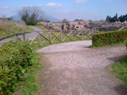 A stretch of the way for the wheelchairs in Pompeii