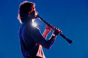 Atmosphere with clarinet in the Villa Rufolo at Ravello 