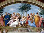 Particular of Stanza della Segnatura in the Vatican Museums