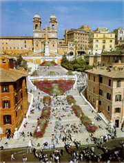  The famous Spanish Steps in Rome