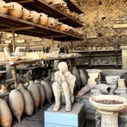 Plaster Cast and amphorae
