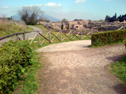Stretch of way in Pompeii for disabled visitors
