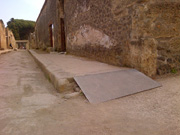 Wheelchair ramp in Pompeii