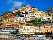 View of Positano from the beach