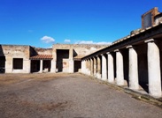 Outside view of thermal baths in Pompeii ruins