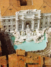 The famous Trevi Fountain in Rome