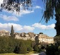 A panoramic view of Pompeii ruins