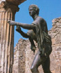 Statue representing Apollo in Pompeii