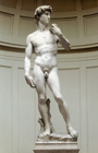 Statue representing David by Michelangelo