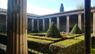 House with garden in Pompeii ruins